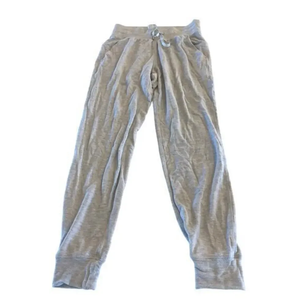 Lululemon Warm Down Joggers Soft‎ Touch Heathered Core Ultra Light Grey Size 2